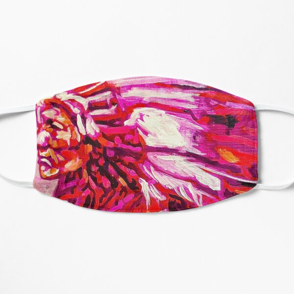 Indian Chief in pink and orange Mask