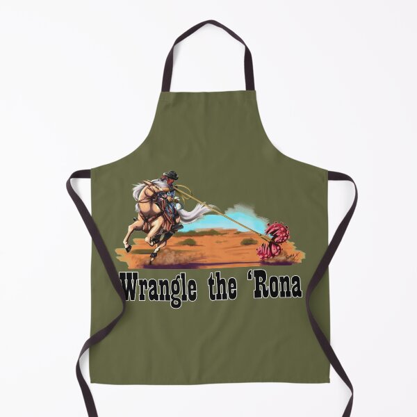 Item preview, Wrangle the 'Rona Funny Coronavirus Propaganda Poster Design designed and sold by Kimberly Holbrook Arts.