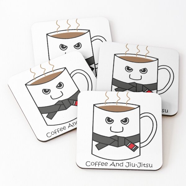 Item preview, Cute Coffee and Jiu-jitsu Mug - Black Belt designed and sold by AJ-DesignCo.