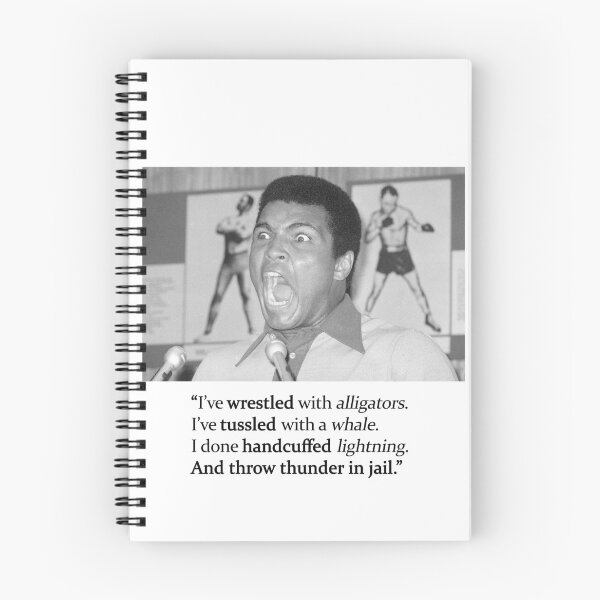Item preview, Muhammad Ali quote designed and sold by Shores-Store.