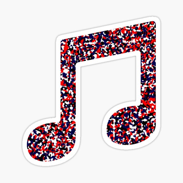 Sticker Achtelnote Redbubble