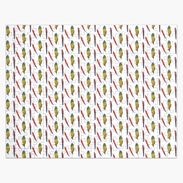 Macaw Feather Artwork Jigsaw Puzzle