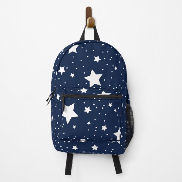 Item preview, Superstar Stellar Starry Night Pattern in White and Nautical Navy Blue designed and sold by kierkegaard.