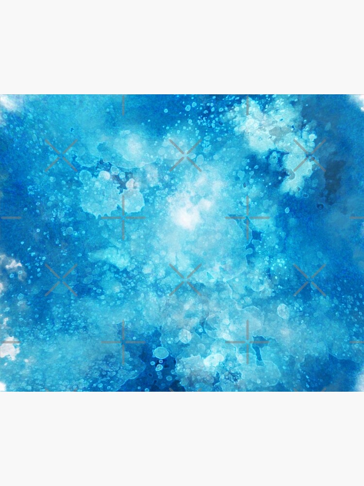 Blue watercolor spaltters by ebozzastudio