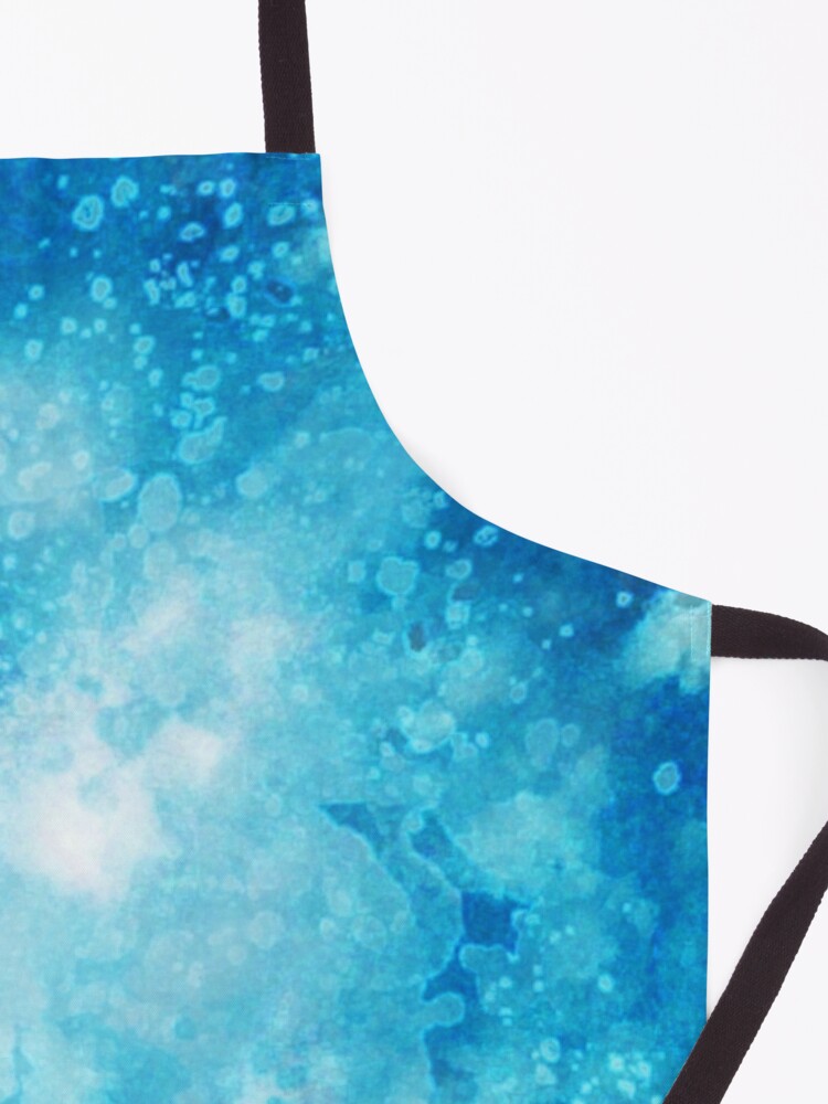 Alternate view of Blue watercolor spaltters Apron