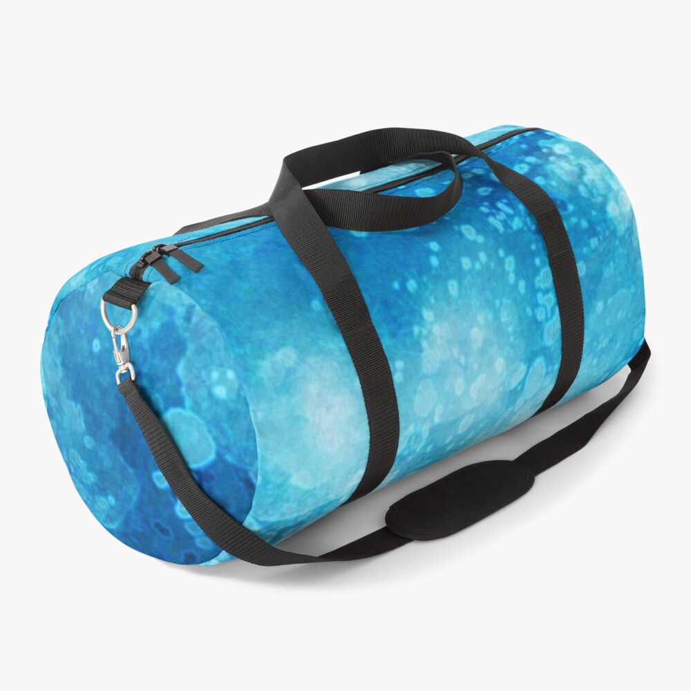 Blue watercolor spaltters Duffle Bag