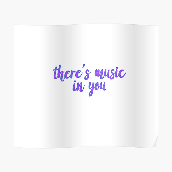 "There's Music In You Cinderella Musical " Poster for Sale by