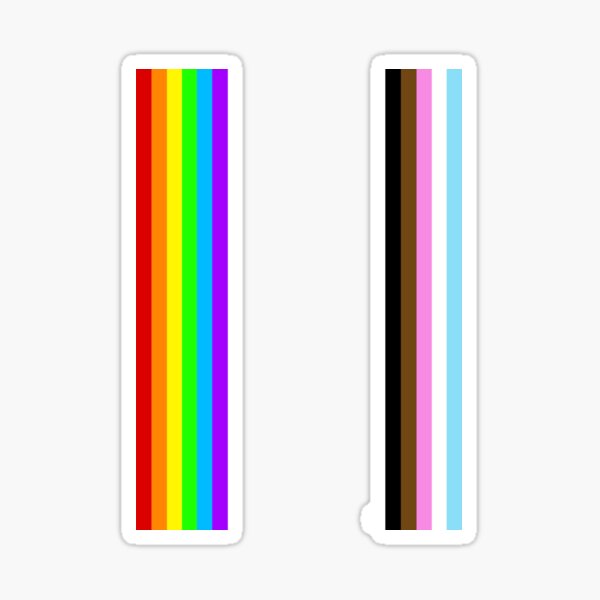 Rights Rainbow, black Sticker