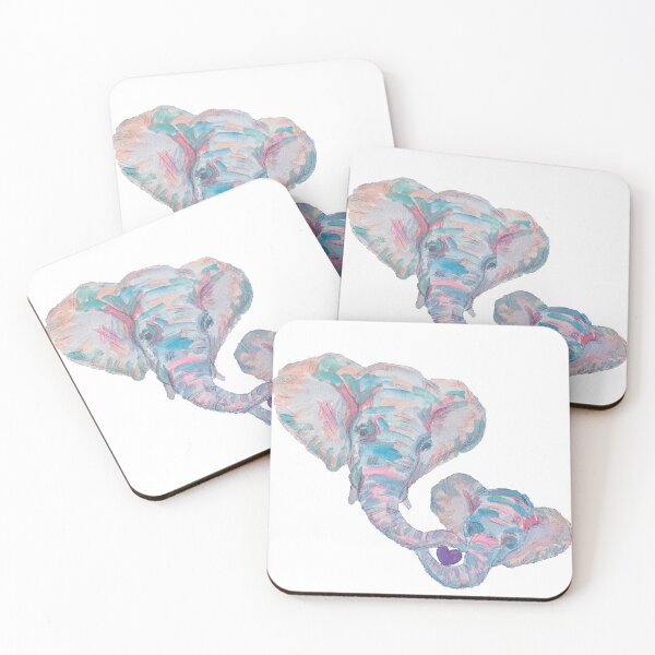 Item preview, Elephant Love (Cool Color) designed and sold by Vanessa Moon.
