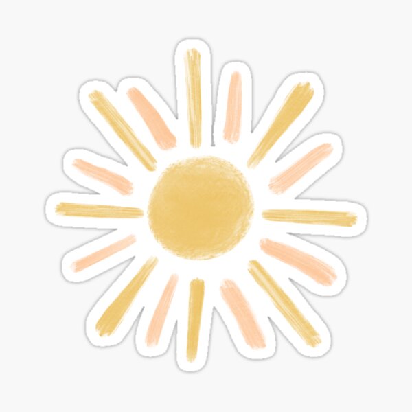 Boho Sun. Sticker