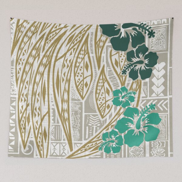 Aperçu de l'œuvre Hawaïen - Samoan - Imprimé floral tropical polynésien créée et vendue par sunnthreads.