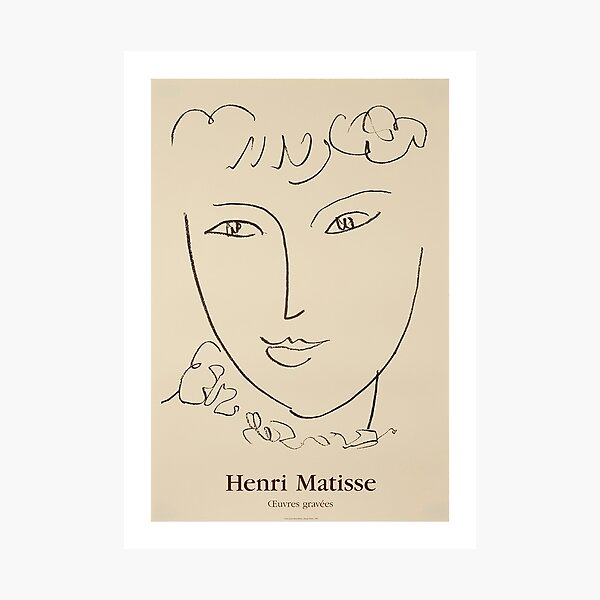 Vista previa del artículo con la obra « París 1951. Impresión litográfica para la exposición Henri MATISSE en la Galerie Maeght. Es un retrato de una mujer joven (Madame de Pompadour).», diseñado y vendido por Francisco Couto.