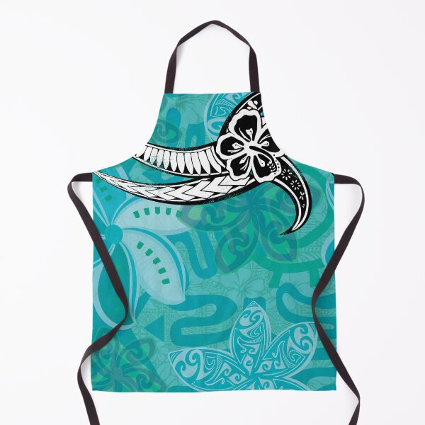 Item preview, Hawaiian - Samoan - Polynesian Teal Tribal Tattoo Designs designed and sold by sunnthreads.