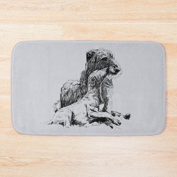 Item preview, Deerhound Mother and Child Grey designed and sold by DeerhoundClub.
