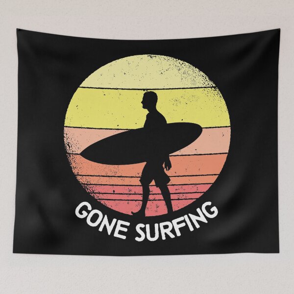Item preview, Cool Surfer Gone Surfing designed and sold by CoolSilhouettes.