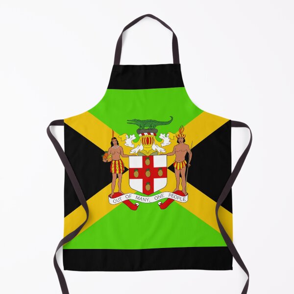 Item preview, Black Jamaican coat of arms flag designed and sold by AidanMDesigns.