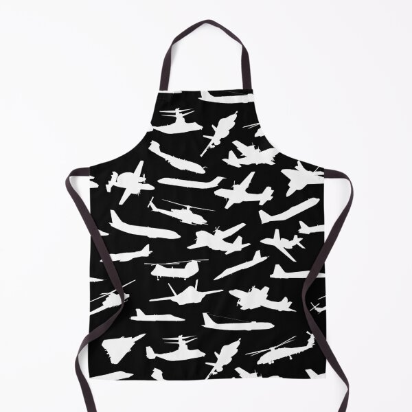 Item preview, Aircraft Silhouettes, Black White Pattern designed and sold by hobrath.