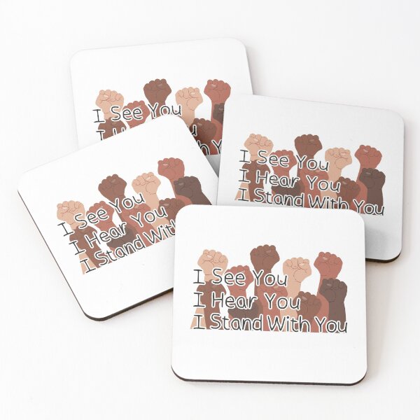 Item preview, I See You I Hear You I Stand With You  / Gift for Friends, Social Activist Design, Anti Racism Design, Equality for All, Black, Lives, Matter designed and sold by souknou.