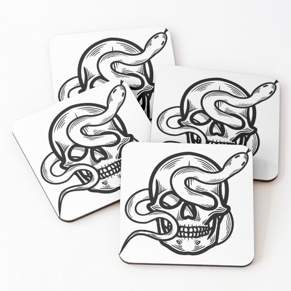 Item preview, Snake X Skull designed and sold by LivBuddArt.