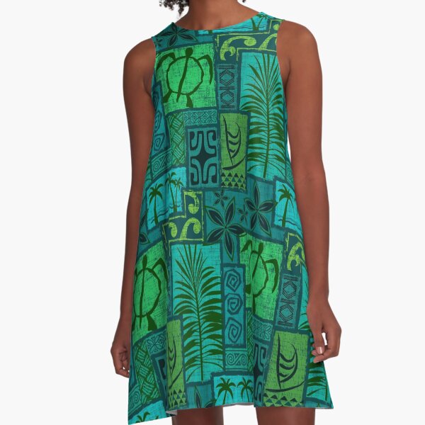 Moku Malihini blue A-Line Dress