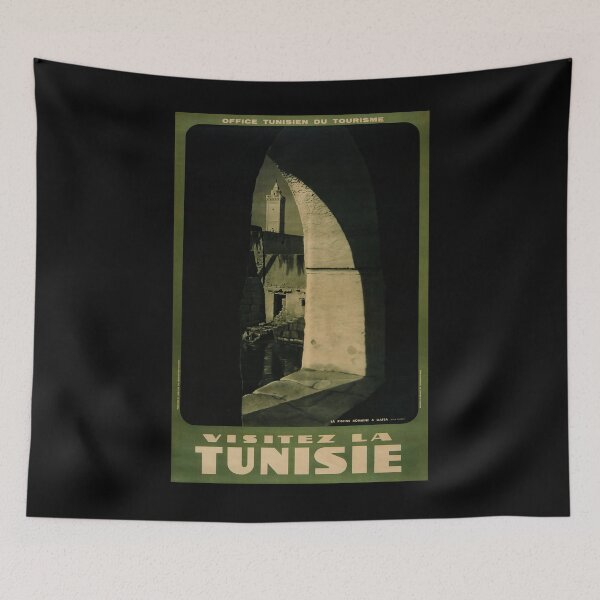 Item preview, Visitez la Tunisie vintage travel poster designed and sold by stickart-marek.