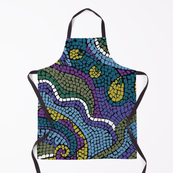 Item preview, Mosaic Swirls in Purple, Teal, Turquoise designed and sold by Leslie Rogers Todder.