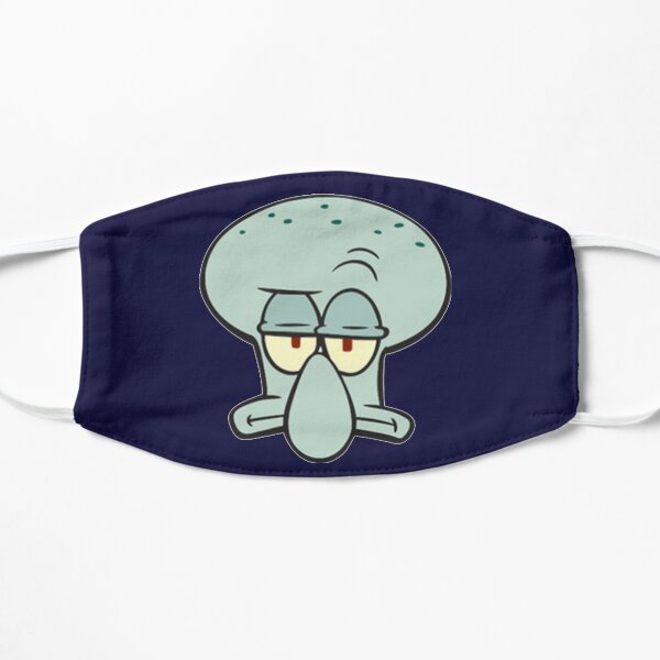 Download Squidward Face Mask By Annblebee Redbubble PSD Mockup Templates