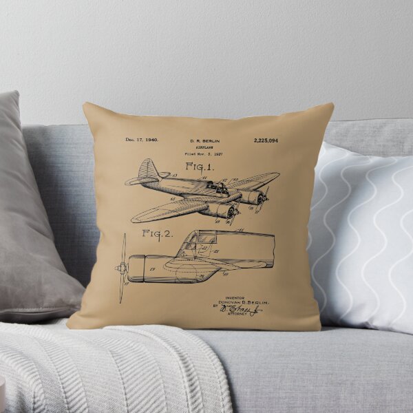 Airplane Seat Isometric - Throw Pillow