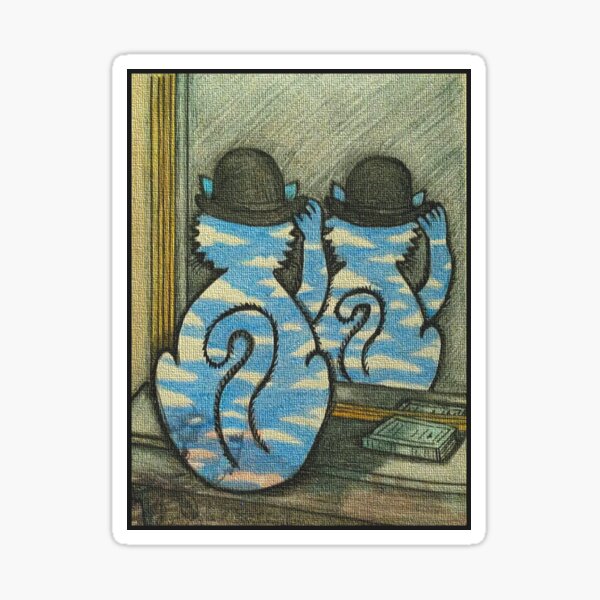 Item preview, Magritte's Moggy designed and sold by PaniaBrown.