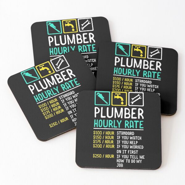 Item preview, Hourly Rate Plumber Humor designed and sold by dawund.
