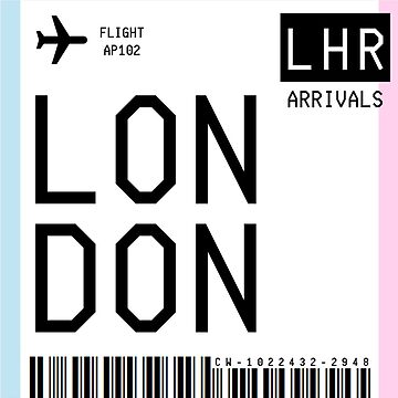 Artwork thumbnail, London Mini Boarding Pass by agethegreat