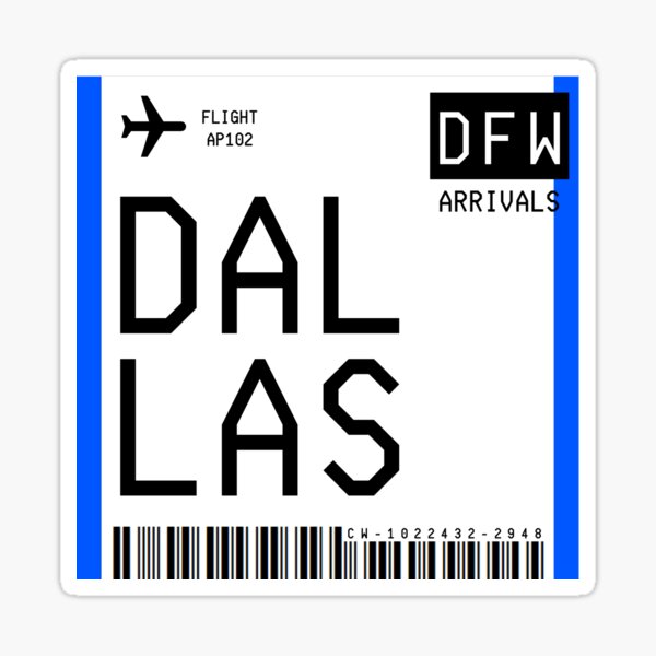 Item preview, Dallas Mini Boarding Pass designed and sold by agethegreat.