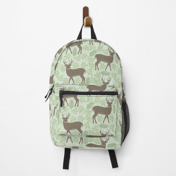 Item preview, Brown Stags and Green Leaves designed and sold by SamuraiKate.