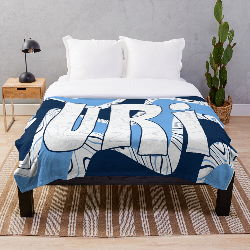 URI funky fresh waves Throw Blanket