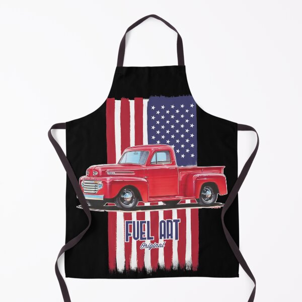 Item preview, 1948 F-1 with Patriotic Flag designed and sold by FuelArtOriginal.