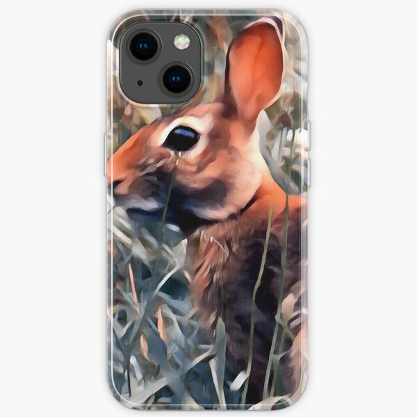 Woodland bunny rabbit iPhone Soft Case