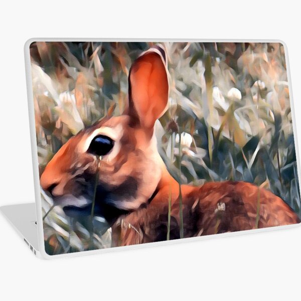 Woodland bunny rabbit Laptop Skin