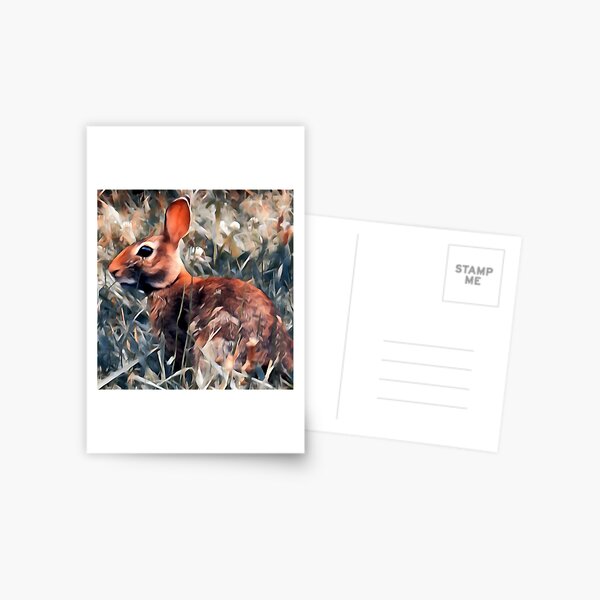 Woodland bunny rabbit Postcard