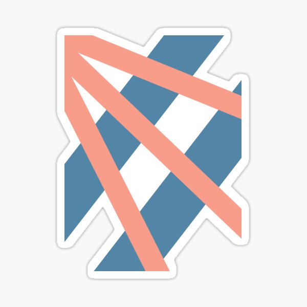 Striped VII Sticker