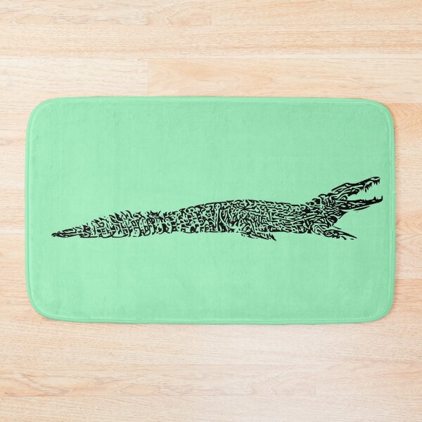 Item preview, Nile Crocodile Black Print designed and sold by designsasstultd.
