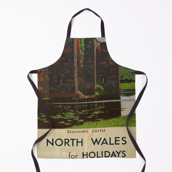 Item preview, North Wales for holiday vintage travel poster designed and sold by stickart-marek.