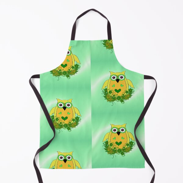 Item preview, Pretty Green Owl, fantasy art designed and sold by LoneAngel.