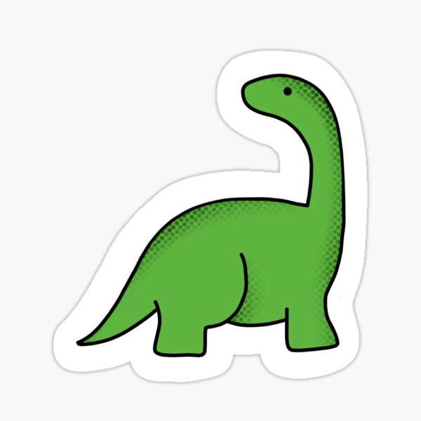 Green Dinosaur Stickers | Redbubble