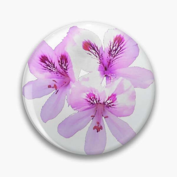 Item preview, Pink Geranium Flower Digital Oil Painting designed and sold by GL Digital Artwork .