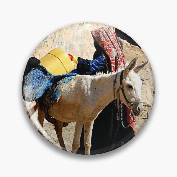 Item preview, Farmer Women and a Donkey, Picturesque scene, Yemen designed and sold by worldways.