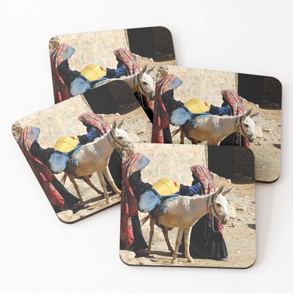 Item preview, Farmer Women and a Donkey, Picturesque scene, Yemen designed and sold by worldways.