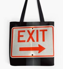 Exit Sign Tote Bag