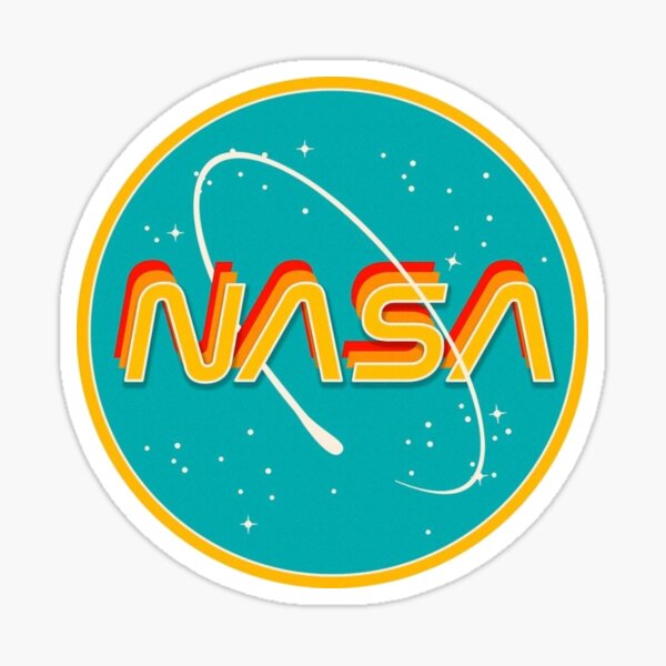 NASA Retro Logo Sticker