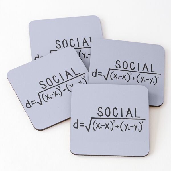 Item preview, Social Distance (formula) designed and sold by carwalker13.