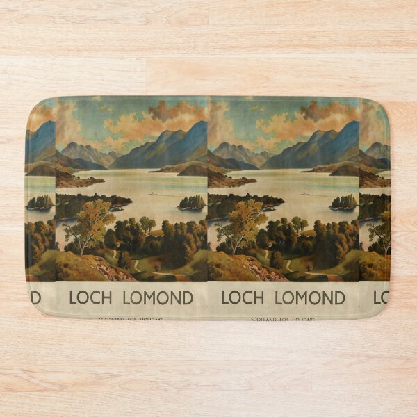 Item preview, Loch Lomond vintage travel poster designed and sold by stickart-marek.